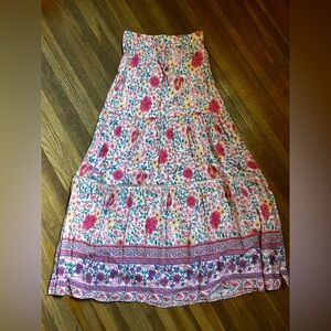 Flower maxi skirt size small